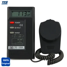 TES-1330A портативный цифровой светильник люкс измеритель освещенности с косиновым угловым исправлением