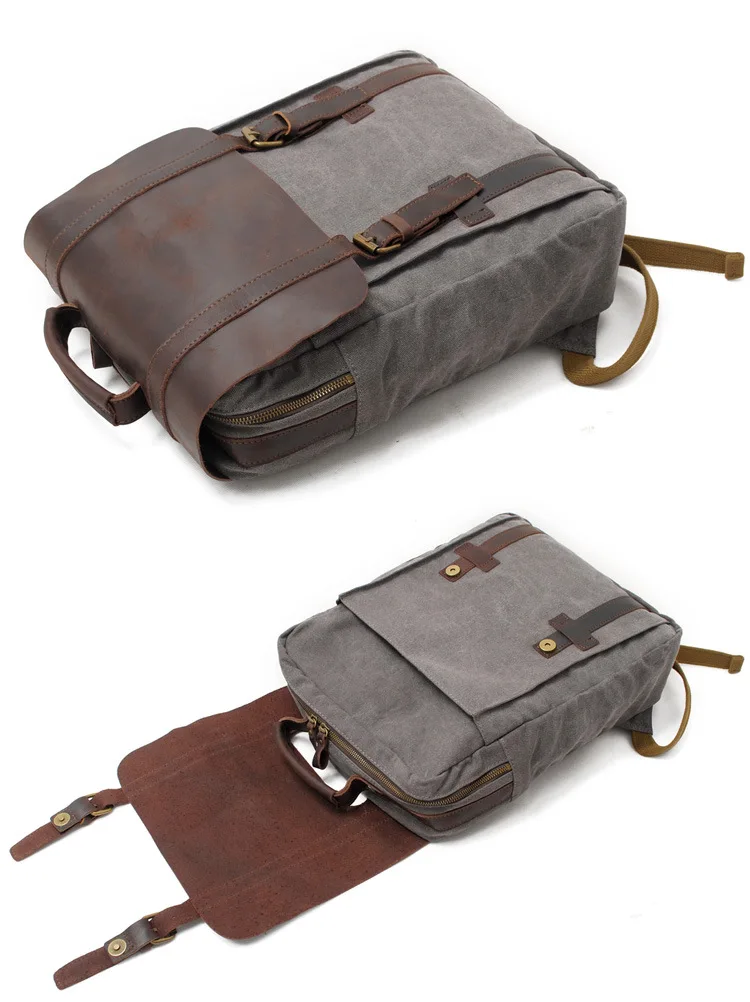 Сумка из воловьей кожи с эффектом грома, рюкзак для ноутбука, стильный мужской и женский рюкзак