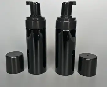 

150g Plastic Refillable Travel Foamer Pump Bottle Body Wash black soap foaming pumps PET DIY Liquid Dish Soap SN182
