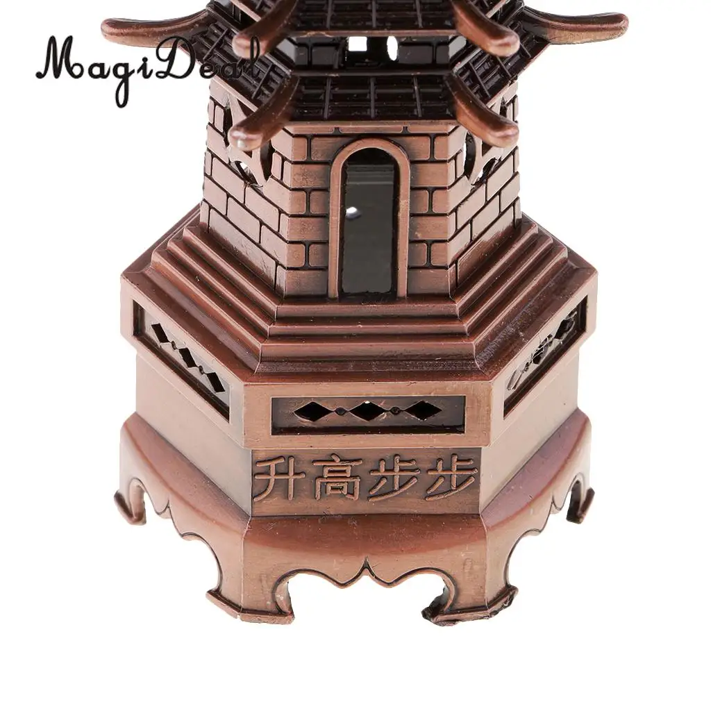 MagiDeal 7inch Chinese Fengshui Pagoda of Cultural Prosperity Model Sculpture Figurines Wenchang Tower Statue Home Decor Crafts