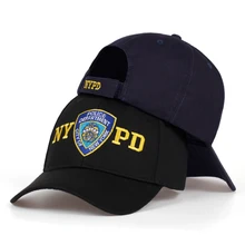 2019 alta calidad NYPD bordado gorra de béisbol al aire libre gorra de sol ajustable 100% de algodón par papá sombrero Hip Hop policía sombreros