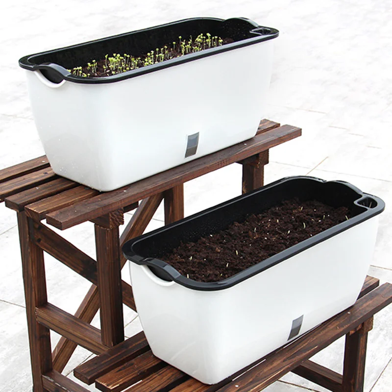 Extra Large Rectangular Basin Automatic Suction Plastic Flower Pots Creative Fleshy Vegetables Extra Large Rectangular Basin Automatic Suction Plastic Flower Pots Creative Fleshy Vegetables