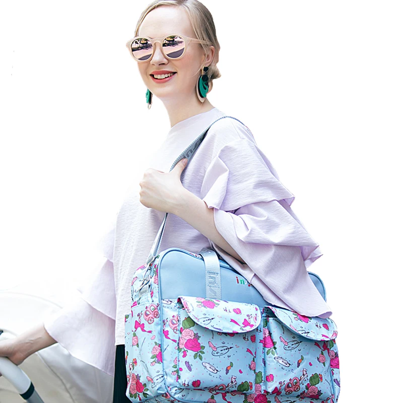 Baby Nappy Durable Bags Large Diaper Multifunction Handbag Waterproof Tote Mummy Messenger Baby Stroller Maternity Bag BB6051 (10)