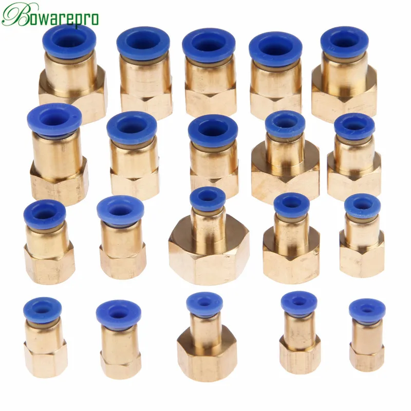 Прямые пневматические гнездовые соединители bowarepro 1/8 'Ƈ/4'' 3/8 'Ƈ/2''