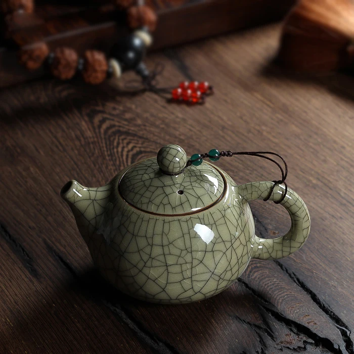 Чайный сервиз хрустящая глазурь Ge Kiln Longquan Celadon Zisha Ceramics китайский чайник для чая