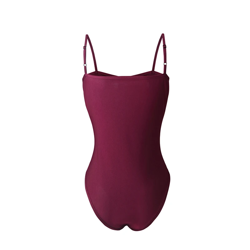Bandage One Piece Hollow Out Swimsuit Set For Women Sexy Red Black Swimsuit Baths Bathing Suits Beach Wear Push Up Swimwear (11)