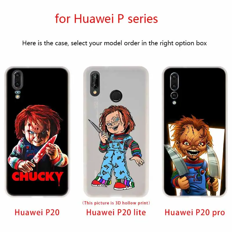NAYIDA Charles Lee Ray Chucky кукольный чехол силиконовый мягкий TPU для Huawei P30 P40 P20 Pro P10 P9 Lite P Smart