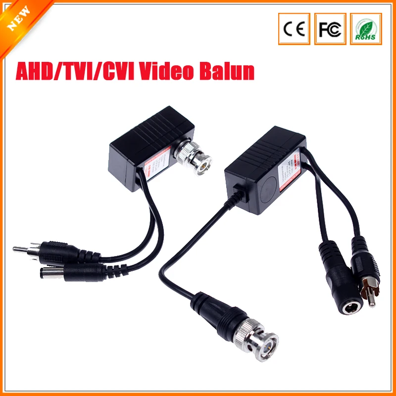 CCTV RJ45 UTP Video Balun Transceiver BNC For AHD CVI TVI Camera With