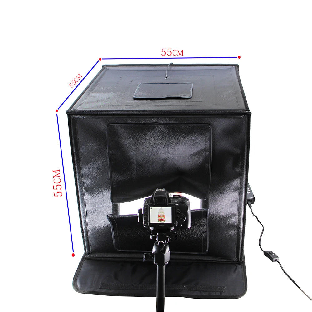 Portable Photo studio+Electric turntable Mini Lighting Kit Euipment SoftBox Smart phone &amp camera take high quality pics | Электроника