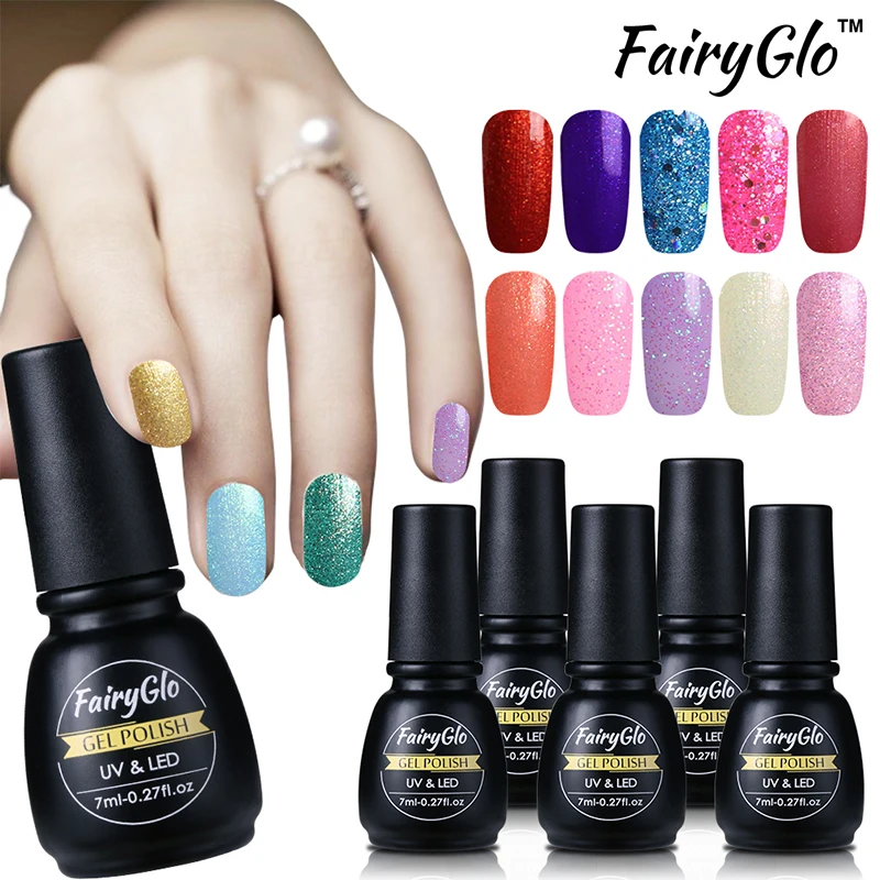 Fairyglo 7 мл гель лак для ногтей Однотонная одежда гель лак легко носить УФ-лак гель для ногтей гель лак Vernis полу Постоянный лак