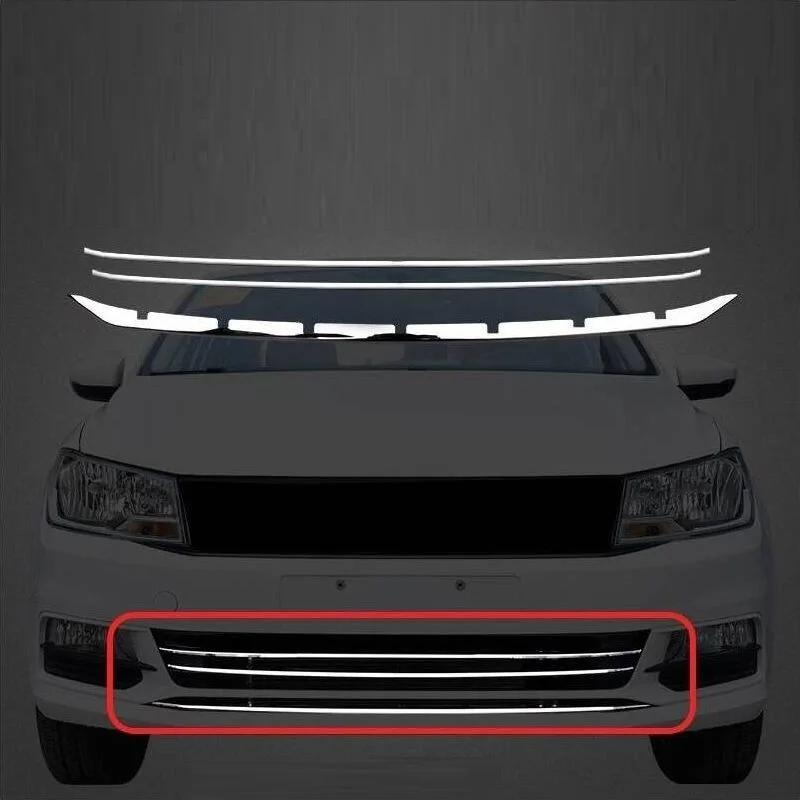 

Modified Automovil Decorative Grille Window Trunk Exterior Fashion Accessory Trim Bright Sequins 16 17 18 FOR Volkswagen Santana