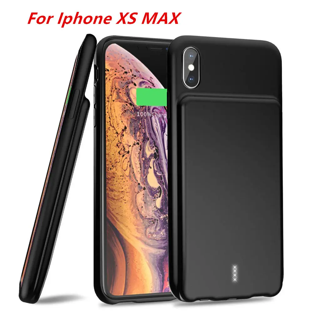 

For Iphone XS MAX Battery Case 5000 mah Smart Audio output Battery Charger Cover Power Bank For iphone XS MAX Battery Case