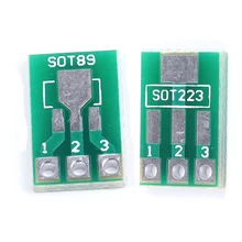 50pcs SOT89 To DIP SOT223 To DIP Adapter Board Transfer Plate Pinboard 1.5mm Pitch Pin Space Test PCB Electronic Circuirt Board