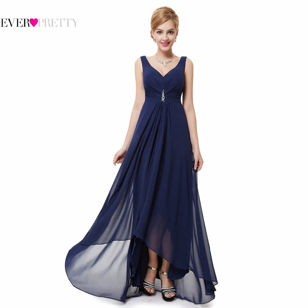 Вечерние платья больших размеров Ever Pretty, длинное праздничное двойное платье с V-образным вырезом, со стразами, разных цветов, EP09983, лето