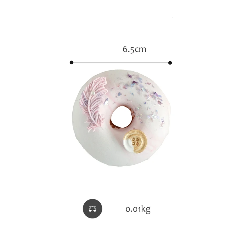 Artificial ice cream cake simulation donut toy window decoration fake snack ice cream ins wind donut Exquisite Gift for Girl - Цвет: B