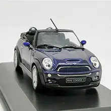 Welly 1:43 Mini Cooper S кабрио литая под давлением модель спортивный гоночный автомобиль синий в коробке