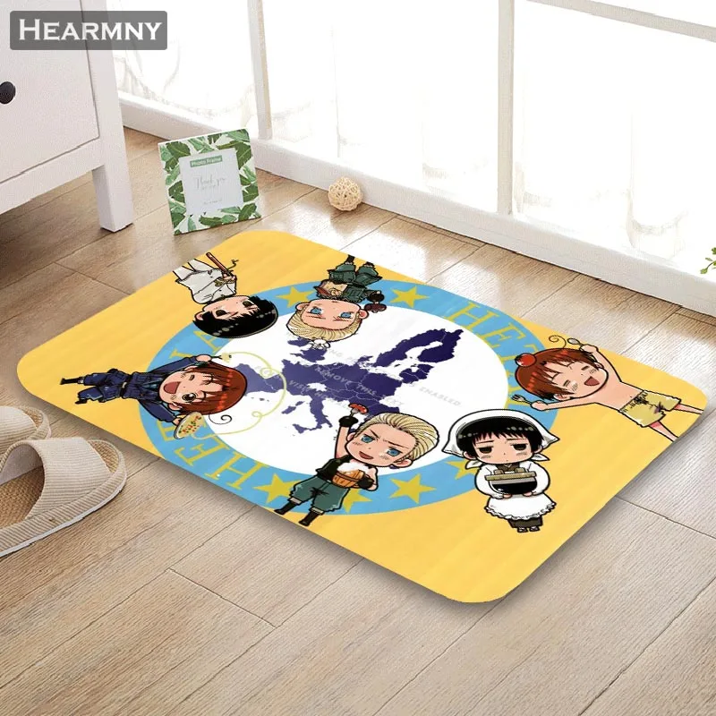 Хороший Hetalia AnimeDoormat напольный околодверный коврик дома Творческий мат супермягкий впитыватель Ванная комната Придверный коврик 40X60 см, 50x80 см - Цвет: 11