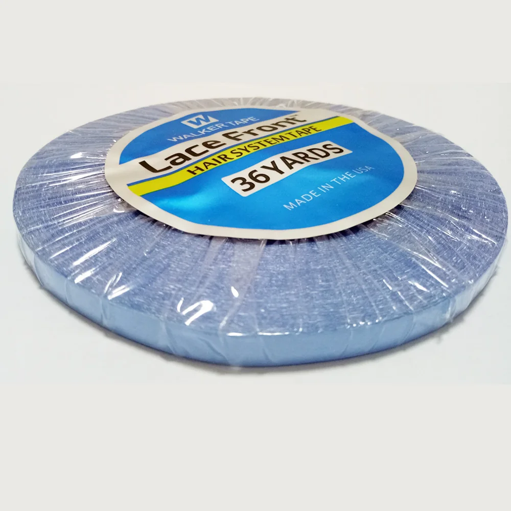 free shippig 1 Roll 0.8cm*36Yards Strong Blue Double-sided Adhesive Walker tape For Tape Hair