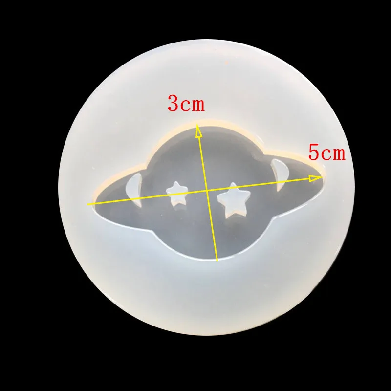 1 шт УФ-полимерные ювелирные изделия, Жидкая силиконовая форма, смола, планеты, подвески в виде звезд, формы для поделок, украшения, изготовление ювелирных изделий