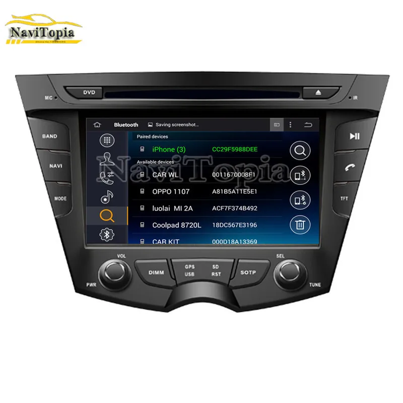 Top NAVITOPIA 4G RAM 64G ROM PX6 Six Core Android 9.0 Car DVD Multimedia Player GPS Navigation for Hyundai Veloster 2011 2012 2013- 4