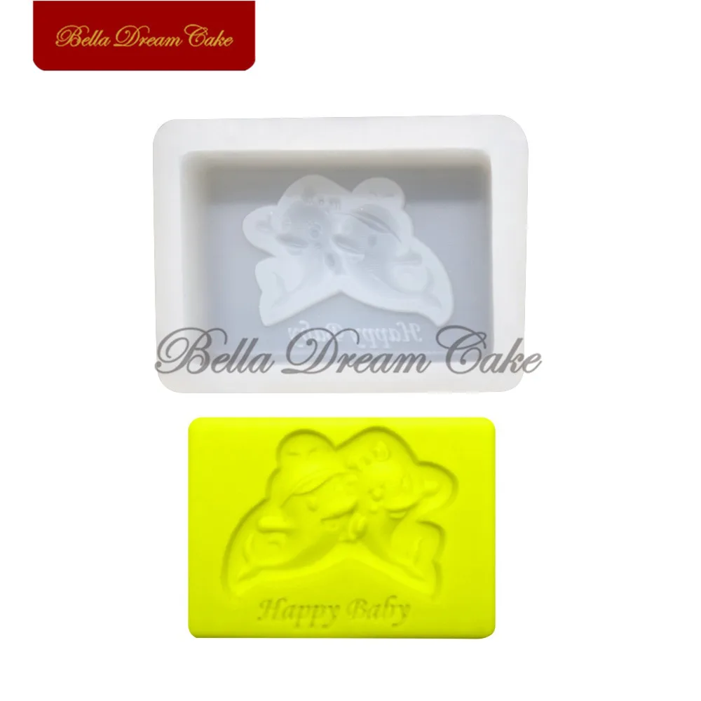 

Dolphin Silicone Mold Animal Sugarcraft Fondant Cake Molds Cake Decorating Tool 3D Soap Mold DIY Handmade Craft Moulds SM-1534