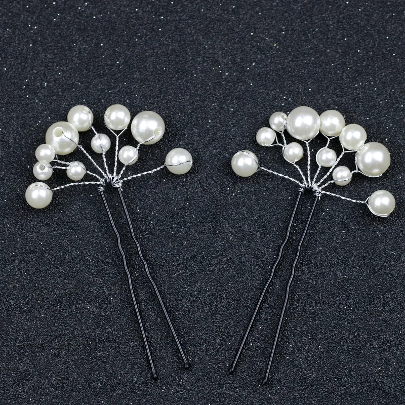 Handmade Pearl hair pins  6pcs  (1)
