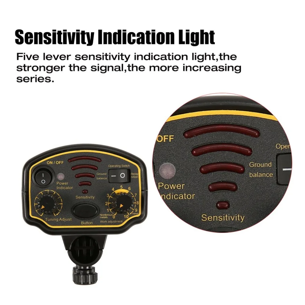 Умный датчик AR944M 1,8 м глубина профессиональный Подземный металлоискатель Регулируемый Золотое серебро искатель сокровище трекер Искатель