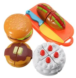 Новый Резка Пластик Для детей торт сократить игрушка Slice Детские Классические игрушки Кухня Еда Ролевые игры