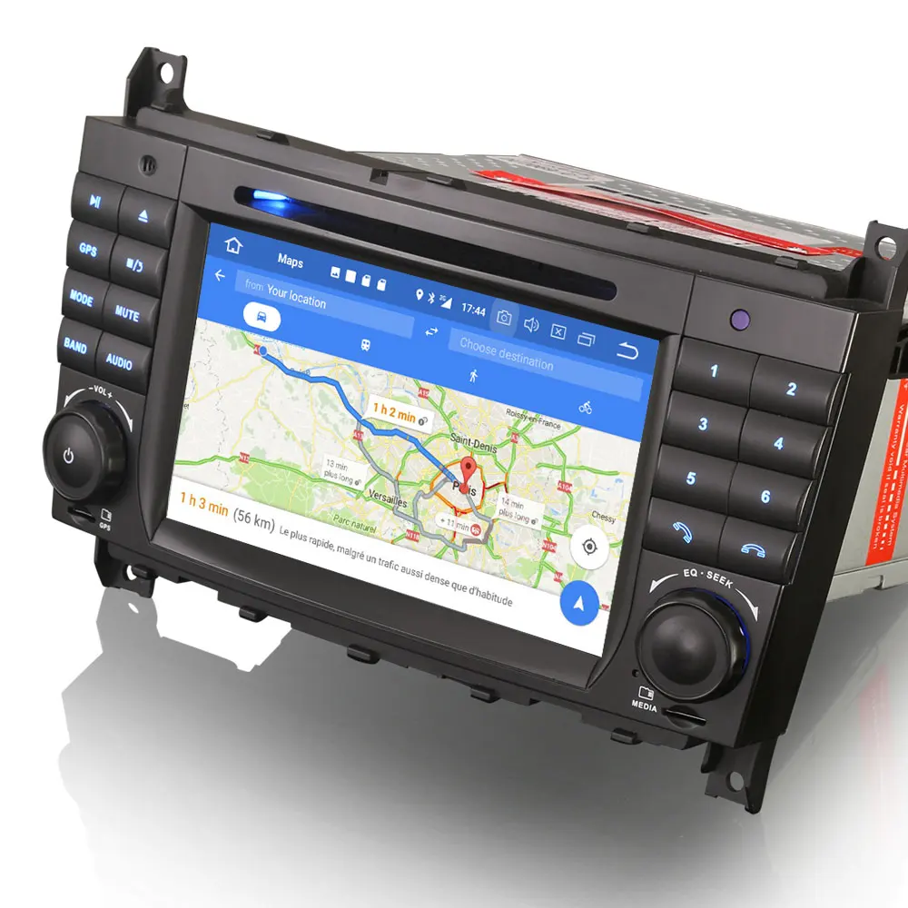 7 &quotAndroid 9 0 OS автомобильный DVD Мультимедиа Навигация GPS радио для Mercedes Benz clk класс