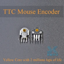 2 шт. TTC 9 мм кодер мыши желтый ядро для игровой мыши RAW deathadder logitech G403 G603 G703 Высокоточный длительный срок службы