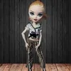 Rosana/Модная Одежда для куклы Monster High; повседневная одежда; костюм куклы; вечерние юбки; кофта и штаны; комплект со штанами - Цвет: Зеленый