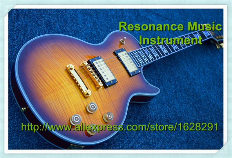 

New Arrival Chinese Guitar Supreme LP Electric Guitar With Golded Hardware and Ebony Fretboard In Stock