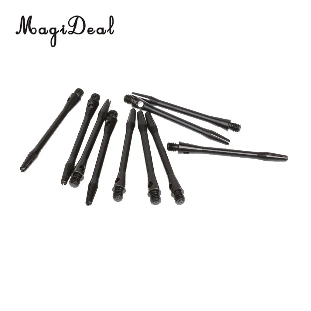 MagiDeal 20 Pcs Lightweight Aluminum Darts Shafts 2 Colors 35mm 2BA Alloy Stem Shafts Metal Rod Throwing Fitting