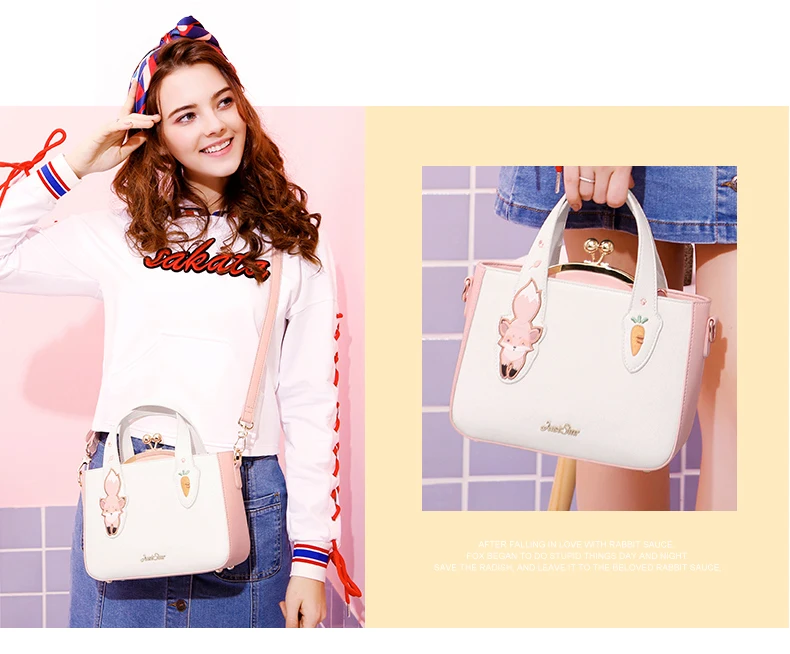 Just star women leather handbag 2