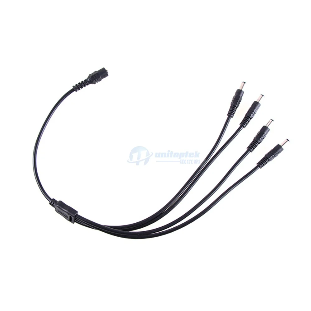  4 In 1 Splitter 5.5x2.1mm Cable Power Cable For CCTV Security Camera 1 To 4 DC Power 4-Port Splitte - 32821924202