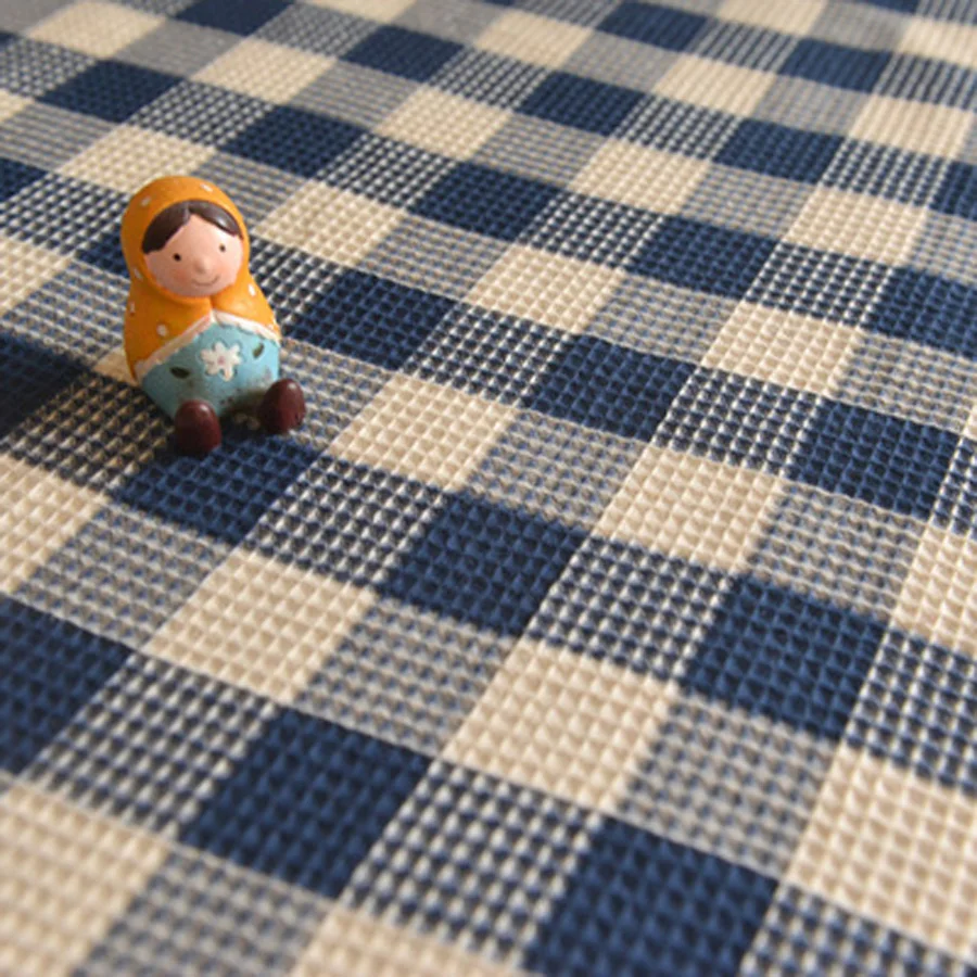 

Blue Lattice Waffle Pure Cotton Fabric