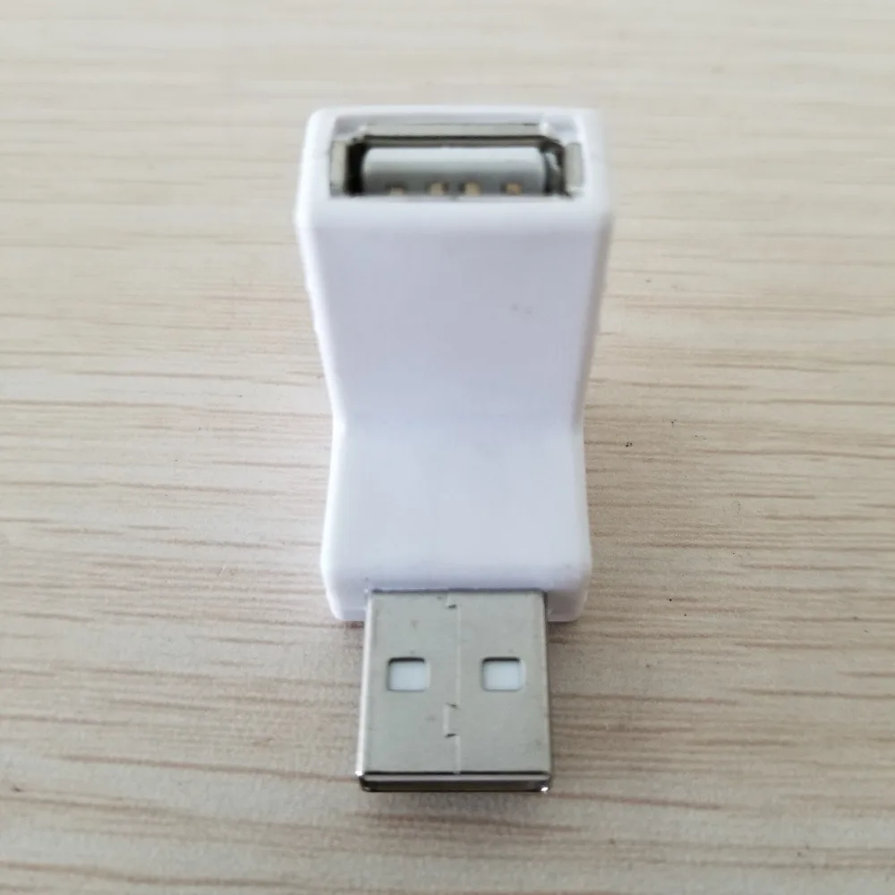 90 градусов вниз локоть правый угол USB 2 0 адаптер папа-Мама Тип A Разъем Белый |