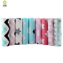 Twill Cotton Fabric For Sewing Baby Bedding Clothes Doll Dress Skirt Patchwork Cartoon Tissue Material9 PCS/LOTS 40*50CM