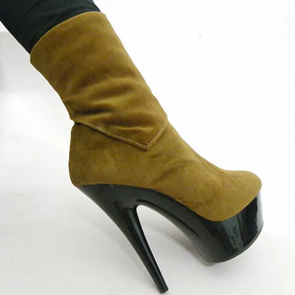 Новая коллекция 6 цветов пикантные 15 см ультра ботинки на тонком высоком каблуке Большие Размеры мягкие кожаные ботильоны для Для женщин - Цвет: 01