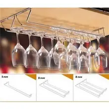Держатель для вина подвешивание вина стакан es стойка для фужеров под шкаф Органайзер для хранения двойной ряд для домашнего хозяйства