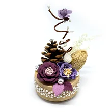 Сохранились Неувядаемый цвет Music Box автомобилей Декоративные аксессуары Творческий музыкальная шкатулка подарок