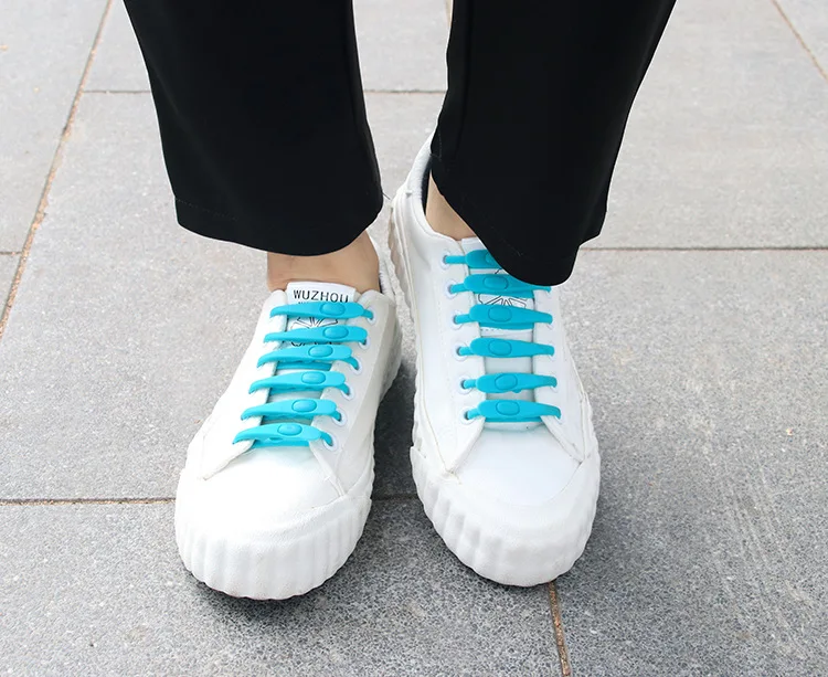 Шнурки 14 см силиконовые шнурки для обуви для детей 14 шт./лот для взрослых специальные эластичные шнурки для мужчин и женщин Резиновая шнуровка Zapatillas