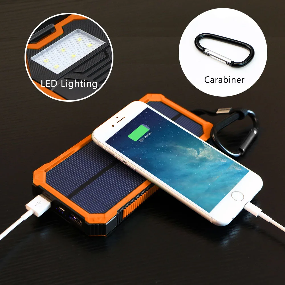 X-DRAGON 15000 мАч портативное солнечное зарядное устройство для iPhone 5 5S 6 6 S 7 samsung htc huawei sony Nokia Motorola Xiaomi