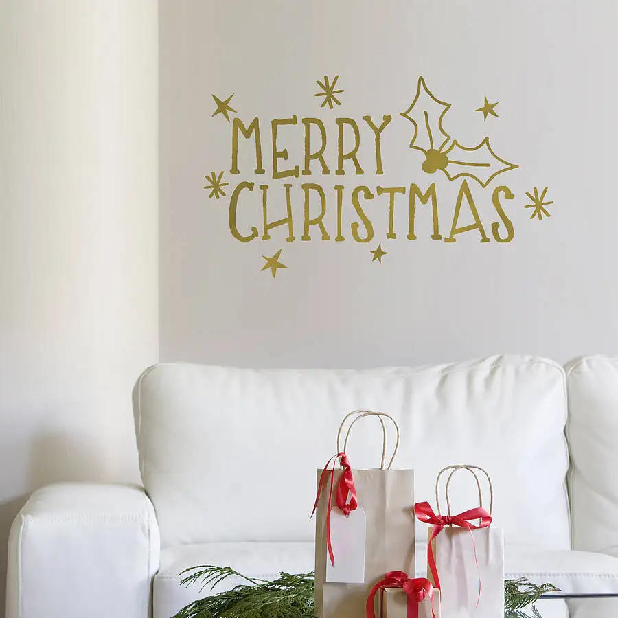 merry christmas wall sticker quotes living room bedroom removable home decoration vinyl wall decals interior decor decal zb095 in wall stickers from home - Christmas Wall Decal merry christmas wall sticker quotes living room bedroom removable home decoration vinyl wall decals interior decor decal zb095 in wall stickers from home - Christmas Wall Decal