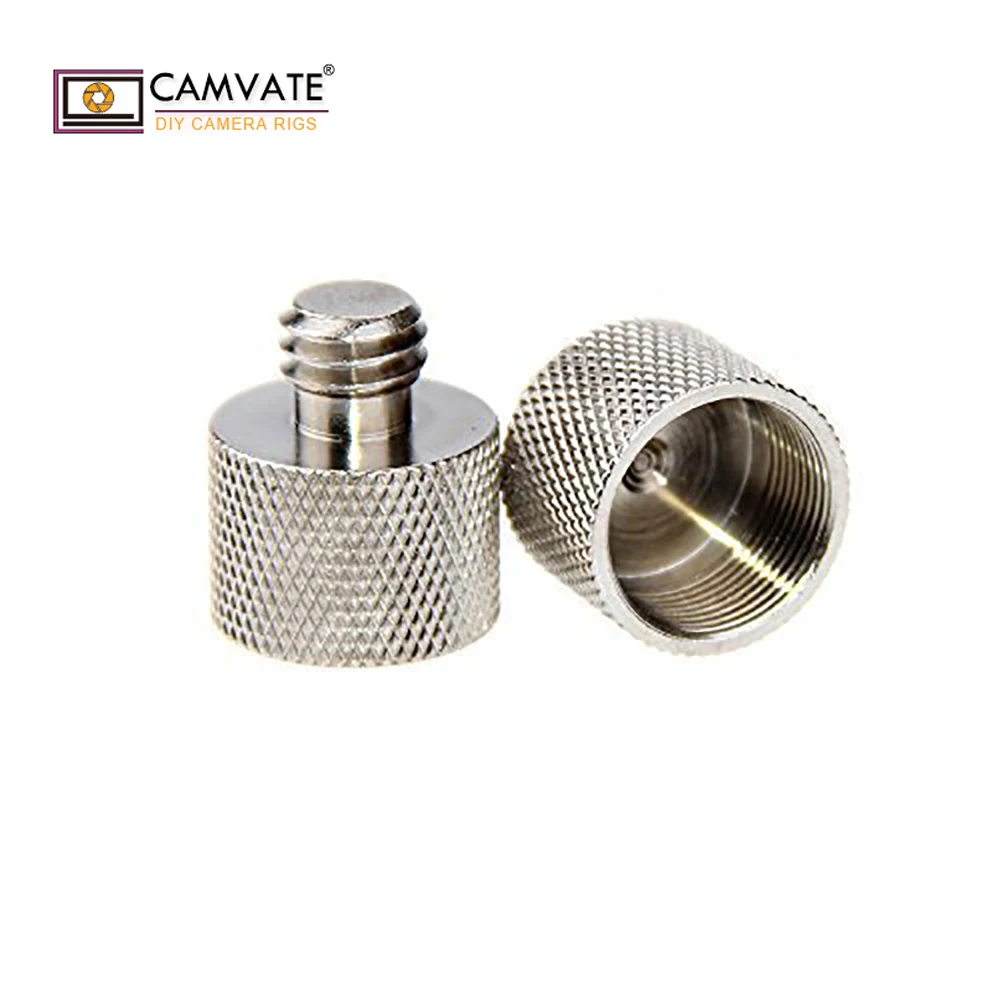 CAMVATE 2 шт 3/8 &quot 16 папа до 5/8&quot 27 женский Резьбовой Адаптер для крепления микрофона