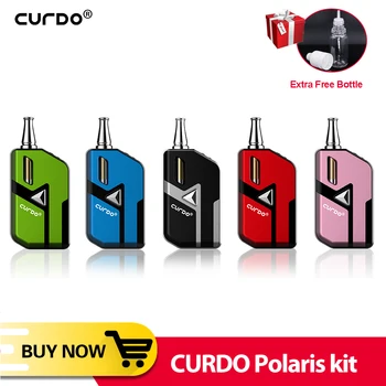 

Free Gift!! 2019 new original CURDO Polaris kit electronic cigarette with Ceramic Core Warm up function vaporizador VS avp pod