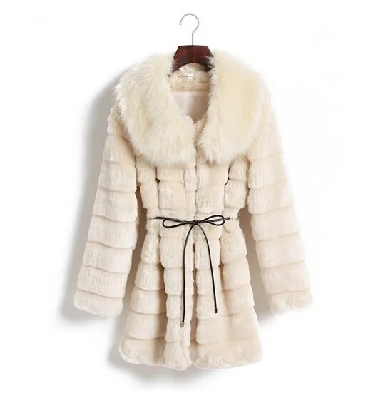 Винтажное пальто из искусственного меха, Женское пальто средней длины с кроличьим мехом, сексуальная верхняя одежда, верхняя одежда из искусственного меха, верхняя одежда с мехом AB450