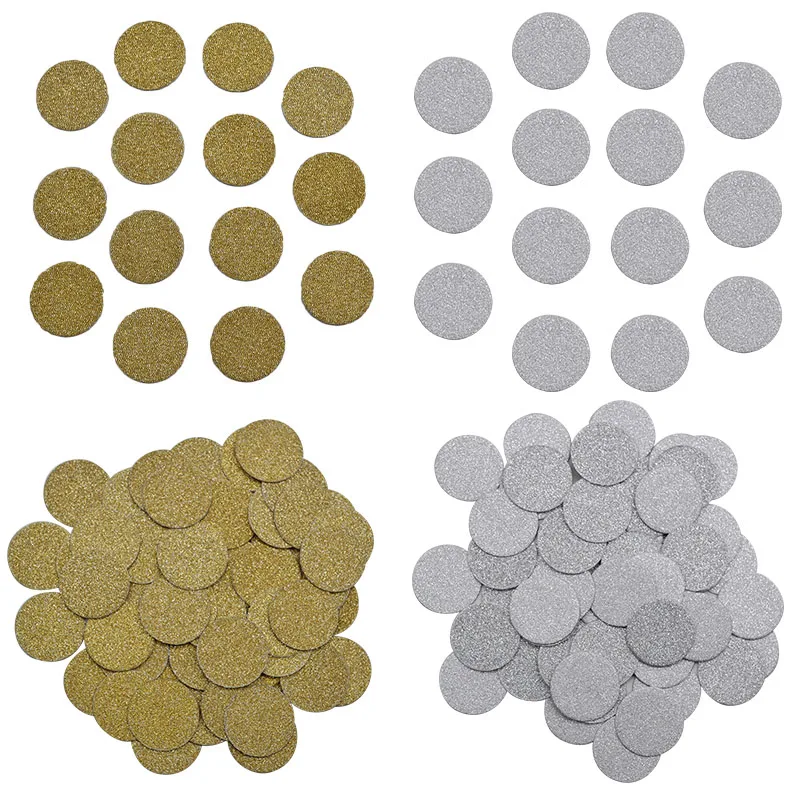 

100Pcs 25mm Round Paper Confetti for Wedding Birthday Table Sprinkles Decoration Baby Shower Kids Party Favor Confetti Supplies