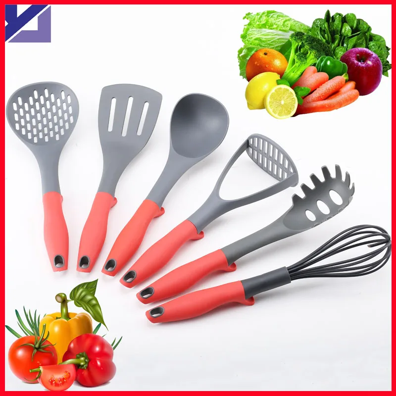 Kitchen Utensils 6pcs Nylon Kitchen Tools Set Spader+rice Spoop+spade