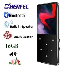 Bluetooth 4,0 MP3-плеер встроенный динамик 16G 2.4in HD экран сенсорный ключ HiFI без потерь Звук Музыкальный плеер fm-радио, электронная книга